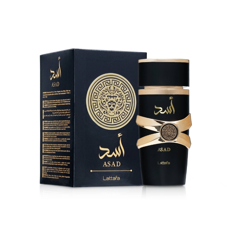 Asad Black 100ml EDP Perfume For Men By Lattafa (Inspired by Dior Sauvage Elixir)